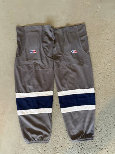 Gray and Blue Large Athletic Knit HS2100 Socks Pro Stock (New)
