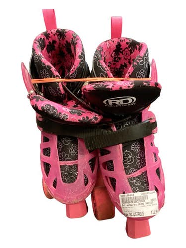 Used Rollerderby Quad Skates Junior Roller Quad Skates Pink Adjustable 11846-s000106644
