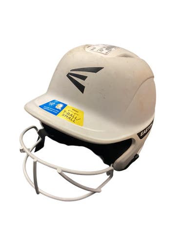 Used Easton Ghost Tball Helmet Batting Helmet W Mask White Sm 11846-s000106630