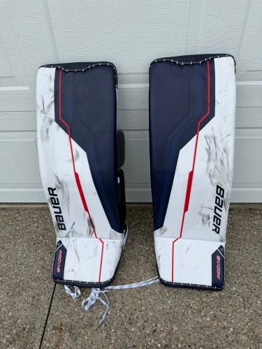 Large 2025 Bauer Supreme Shadow Goalie Leg Pads (Used)