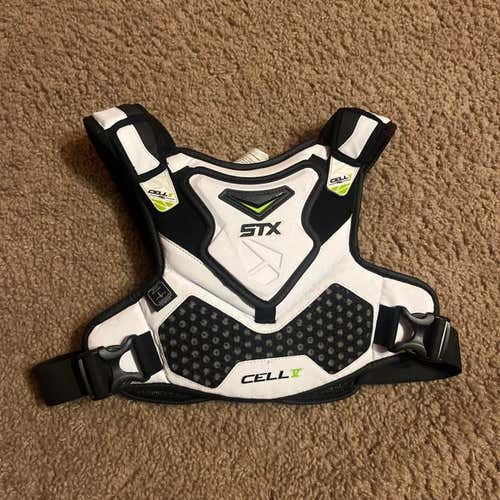 STX Lacrosse Shoulder Pads - White - Medium - Used