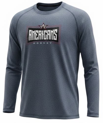 Allen Americans Pro Return Navy Loogaroo Long-Sleeve Shirt (New) 8050