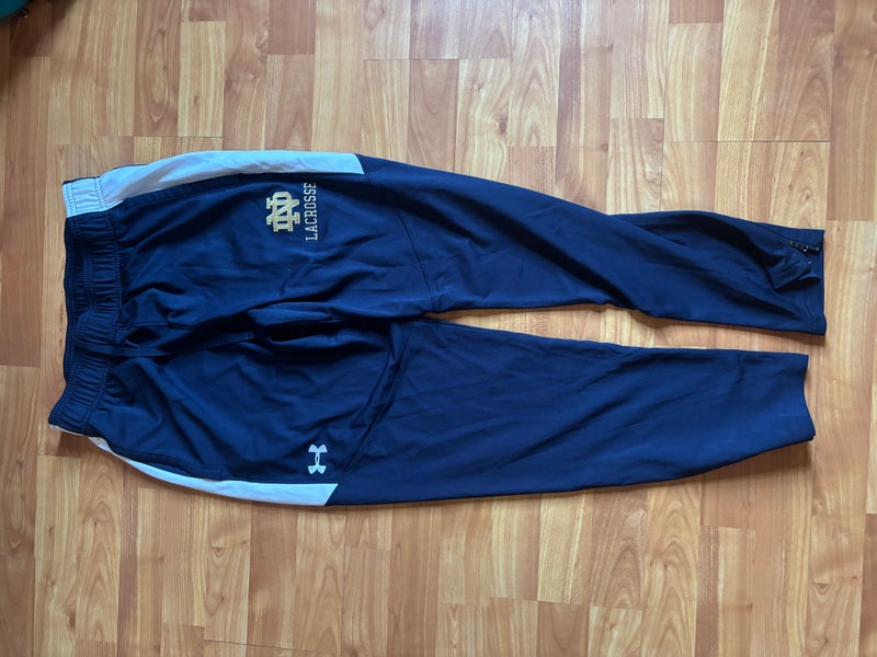 Notre Dame Lacrosse Pants Blue Large Men's Under Armour Jersey (Used)