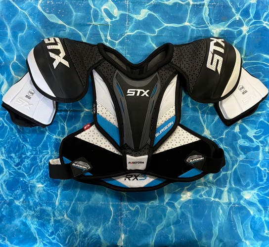 Small Senior STX Surgeon RX3 Shoulder Pads (Used)