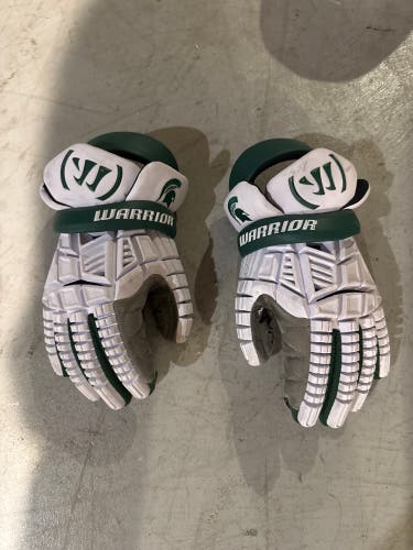 MICHIGAN STATE Warrior Evo Lacrosse Gloves (Used)