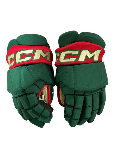 CCM HGPTKXFPP Pro Stock Hockey Gloves 14” Green WILD 2001