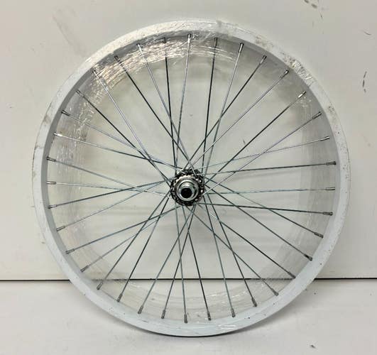 White Aluminum 36-Steel Spoke 16" Bolt-On Bicycle Front Wheel NEW Fast Shipping