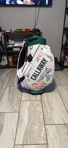 NEW 2026 Callaway Masters Limited Edition Chrome Tour Staff Bag Rare Floral