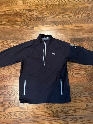 Black Men's Large Puma Jacket (Used)