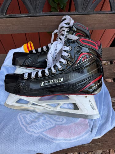 Used Bauer  Size 9.5D 1x Pro Stock Goalie Skates Item#MINN1x