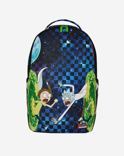 Sprayground Rick and Morty Portal Jumping Unisex Blue Shoulder Straps Bag SPR264
