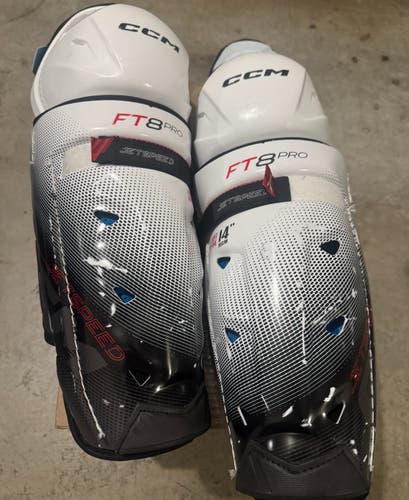 Senior CCM Jetspeed FT8 Pro 14" Shin Pads (Used)