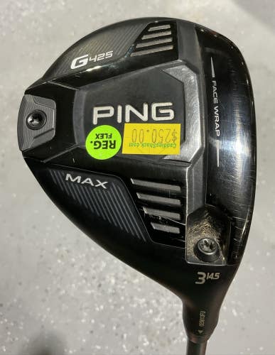 Ping G425 MAX 14.5 #3 Fairway Wood 42.5" ALTA CB 65 Regular Flex Graphite USED