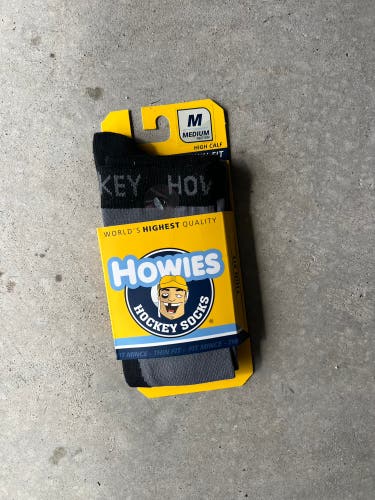 Gray Unisex Medium Adult Howies Skate Socks (New)