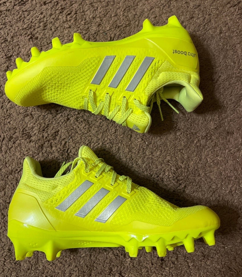 NEW Adidas Ultraboost Football Cleats Solar Yellow Size 11.5  display picture 2