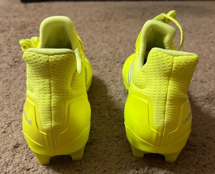 NEW Adidas Ultraboost Football Cleats Solar Yellow Size 11.5 