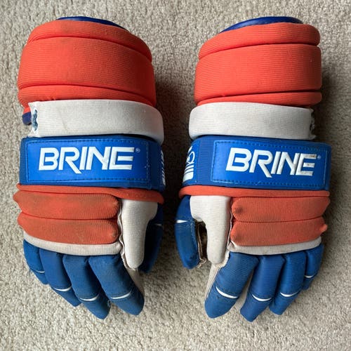 Brine L-33 Syracuse Lacrosse Gloves (Used) Vintage 1990’s