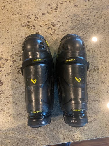 Senior Bauer Supreme Mach 16" Shin Pads (Used)
