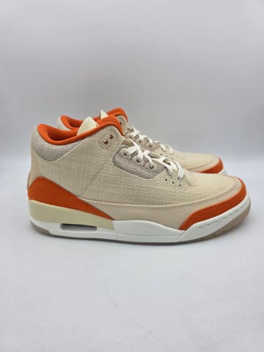 Nike Air Jordan 3 Retro Shoes TEX Starfish Fossil/ Sail US 11 Women IH7694-200