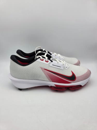 Nike Air Zoom Infinity Tour 2 Golf Shoes White Red Mens Size 11.5 FD0217-101