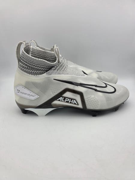Nike Alpha Menace Elite 3 White Black Football Cleats CT6648  display picture 1