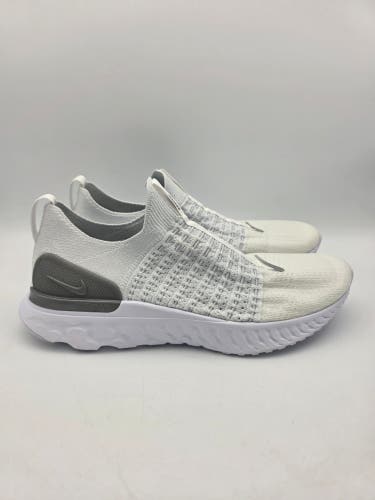 Nike React Phantom Run FK 2 Running Shoes White Platinum CJ0280-100 Women Sz 11