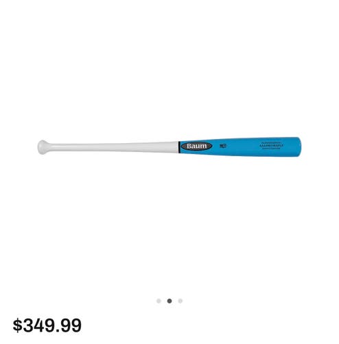 Baum Platinum Stock Wood Composite Bat Sz 33 (New)
