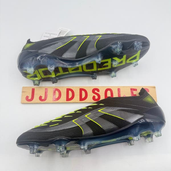 Adidas Predator Elite Laceless FG Electric Stealth Pack Cleats JI1078 Men’s 9.5 Adidas Predator Elite Laceless FG  main image 2