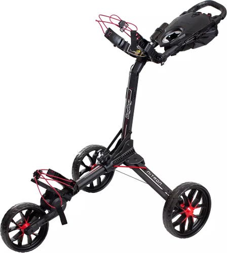 Bag Boy Nitron Auto-Open Push Cart – Black/Red – Excellent Condition
 (Used)