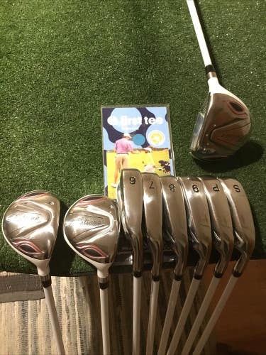 Founders Club Ladies Believe Full Set (3W, 4H, 5H, 6-PW-SW) Graphite Shafts VGC