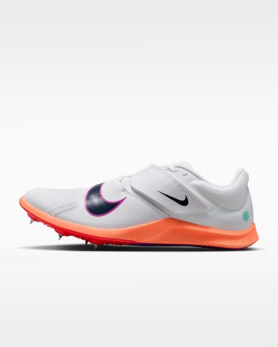 White Unisex Size M 9.5 (W 11.0) Nike Zoom Rival Jump Track & Field Jumping Spikes shoes DR2756-101