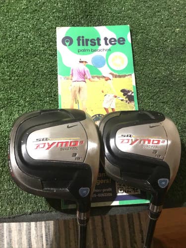 Nike SQ DYMO 2 Quad Keel Woods Set (3W & 5W) Regular 70g UST AXIVCORE Graphite