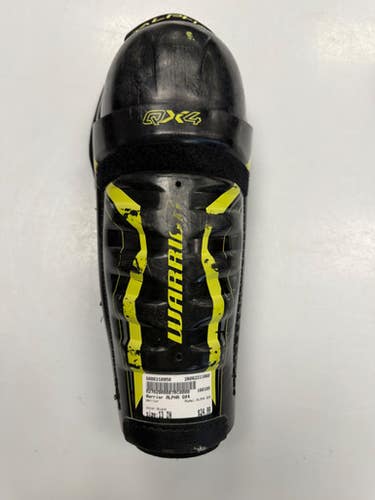 Used Warrior Alpha Qx4 Junior Shin Guards Black 13" 11860-s000310950