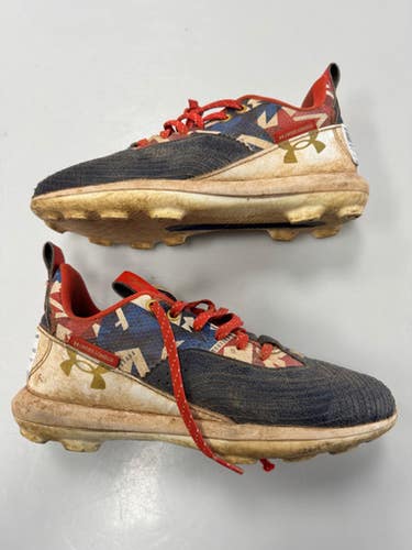 Used Under Armour Harper 7 Bb Sb Cleats Navy Blue Junior 04.5 11860-s000310939