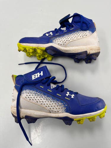 Used Under Armour Harper 6 Bb Sb Cleats Royal Blue Junior 04 11860-s000310937
