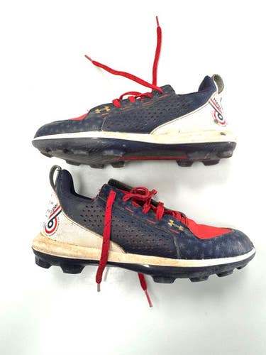 Used Under Armour Harper 6 Bb Sb Cleats Navy Blue Junior 04 11860-s000310934