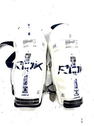 Used Reebok 3k Junior Shin Guards White 12" 11860-c000310902