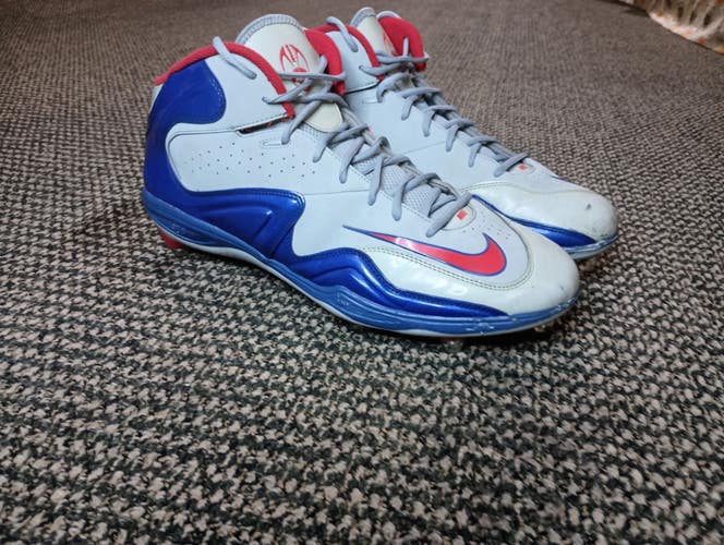 Nike Zoom Merciless Football Cleats | Molded Studs Blue/White 548529-021