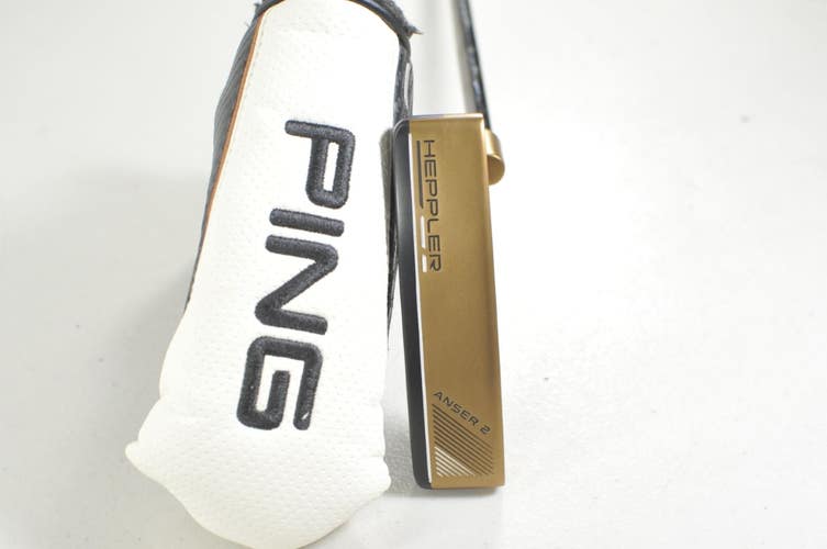 LEFT HANDED Ping Heppler Anser 2 34" Adjustable Putter Black Dot Steel # 220780