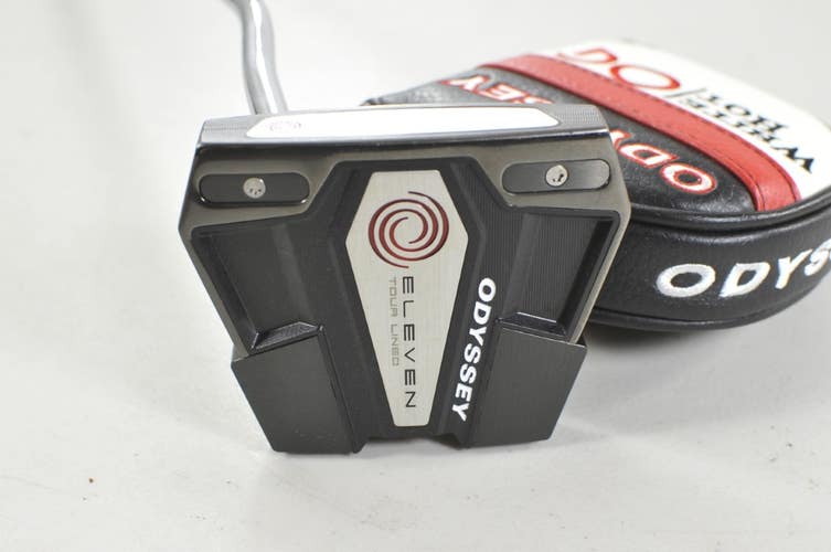 LEFT HANDED Odyssey Eleven Tour Lined DB 35" Putter Stroke Lab Steel #220781