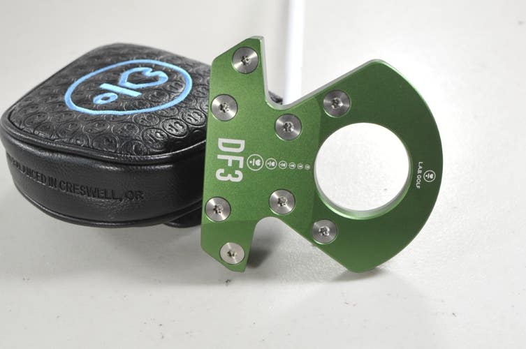LAB Golf DF3 Green 34" 69* Putter RH Accra Steel with Head Cover # 220783