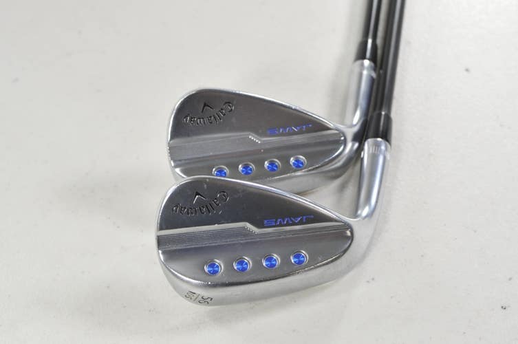 LEFT HANDED Callaway Jaws MD5 Raw 52*, 56* Wedge Set Catalyst Graphite # 220771