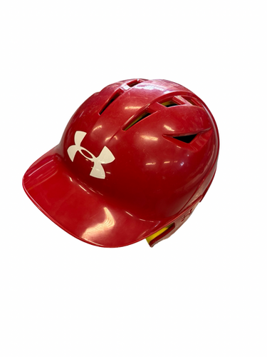 Used Under Armour Baseball Helmet Batting Helmet No Mask Red Md 11682-s000134588