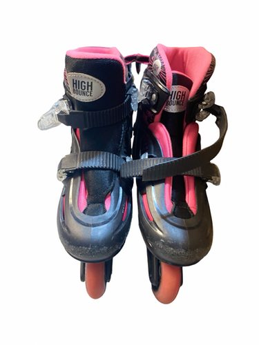 Used High Bounce Pink Roller Skate Junior Roller Quad Skates Pink Adjustable 11706-s000380466