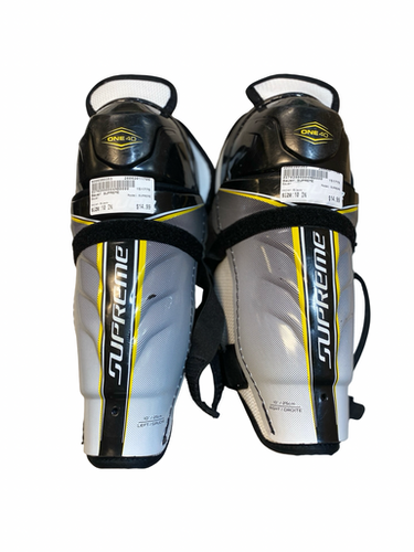 Used Bauer Supreme Junior Shin Guards Black 10" 11706-s000380353