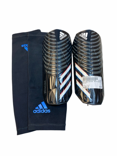 Used Adidas Soccer Shin Guards Youth Black Lg 11706-s000380276