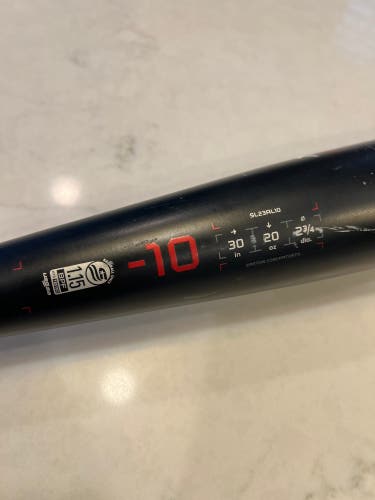 2023 Easton Alpha ALX Alloy USSSA Certified Bat (-10) 20 oz 30" (Used)