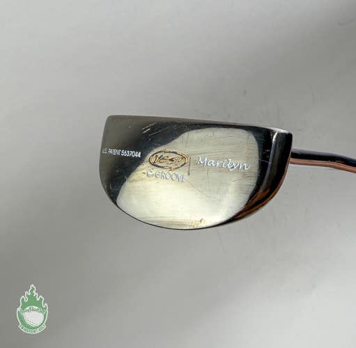 Used Right Handed Yes C-Groove Marilyn 34" Putter Steel Golf Club Winn Grip