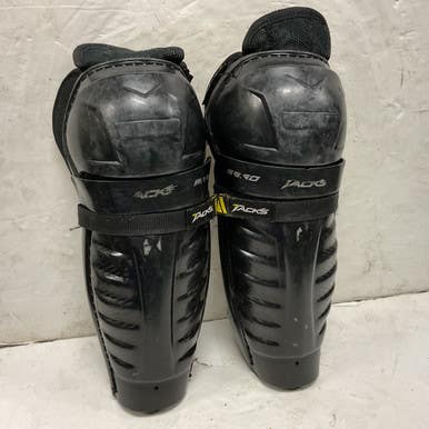 Used Ccm Tacks 9550 Junior Shin Guards Black And Yellow 12" 11855-s000205970