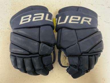 Used Bauer Team Vapor Elite Junior Gloves Navy Blue 12" 11855-s000205960